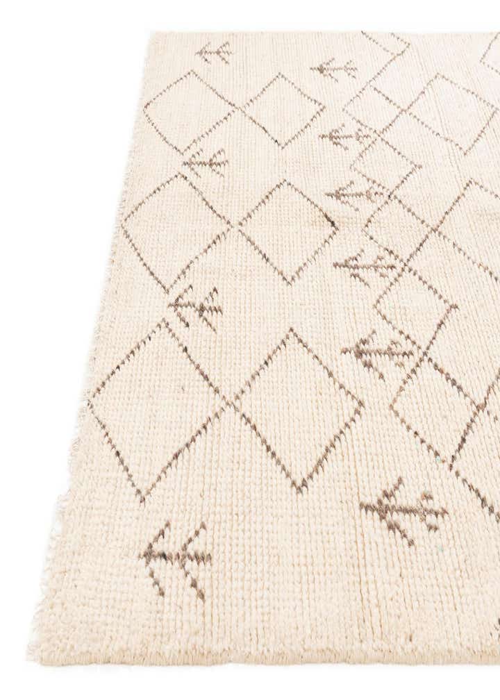 4' 2 x 6' 2 Hand Knotted Moroccan Wool Rug