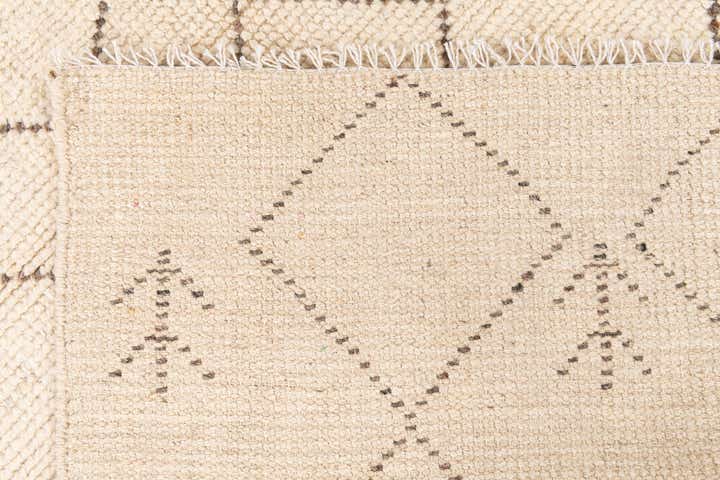 4' 2 x 6' 2 Hand Knotted Moroccan Wool Rug