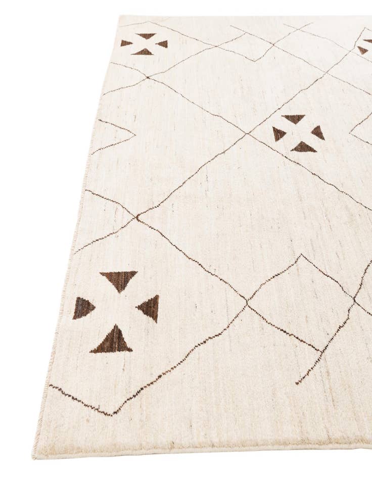 Detail image of 8' x 11' 5  Hand Knotted Moroccan Wool Rug