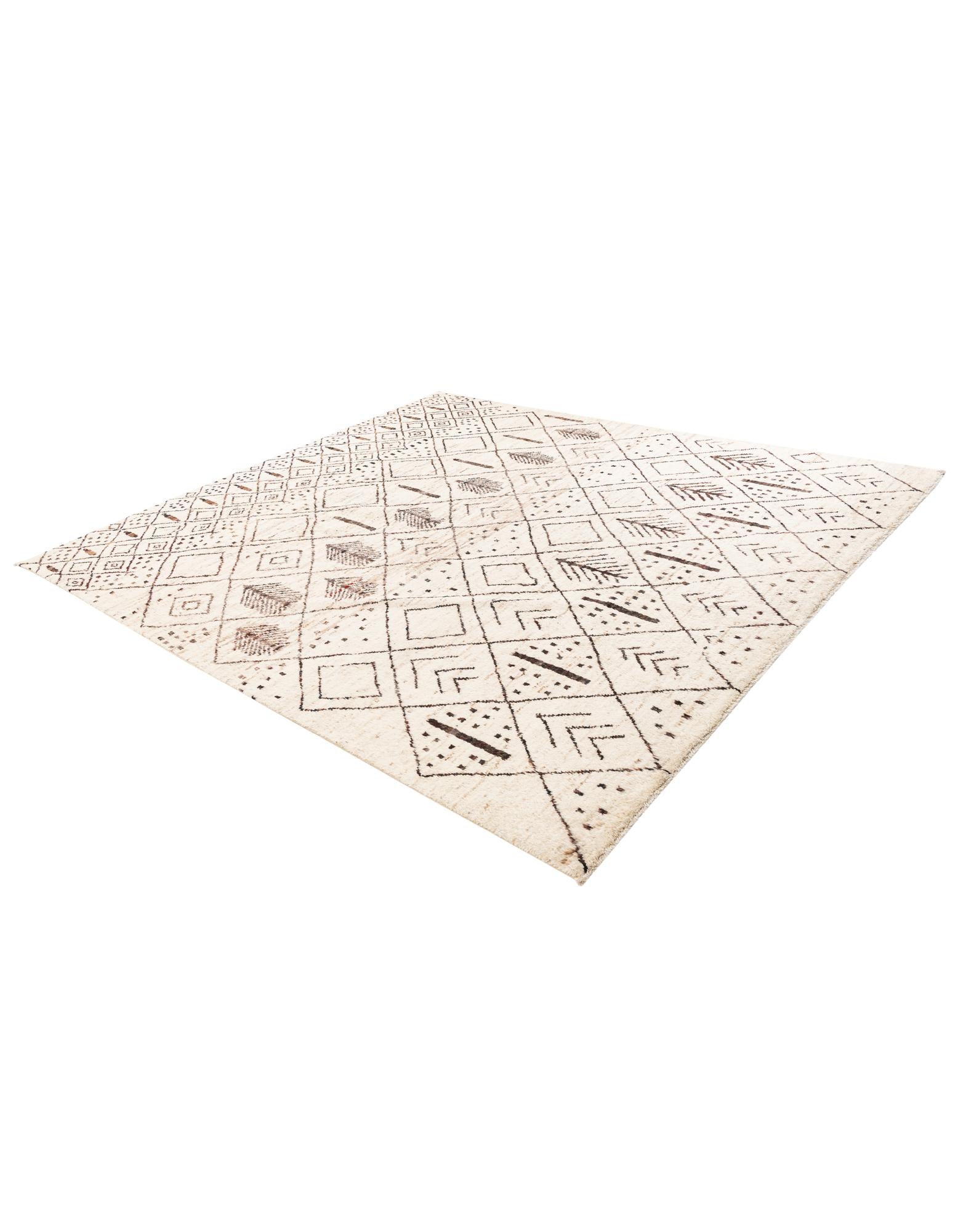 8' 6 x 9' 5 Hand Knotted Moroccan Wool Rug
