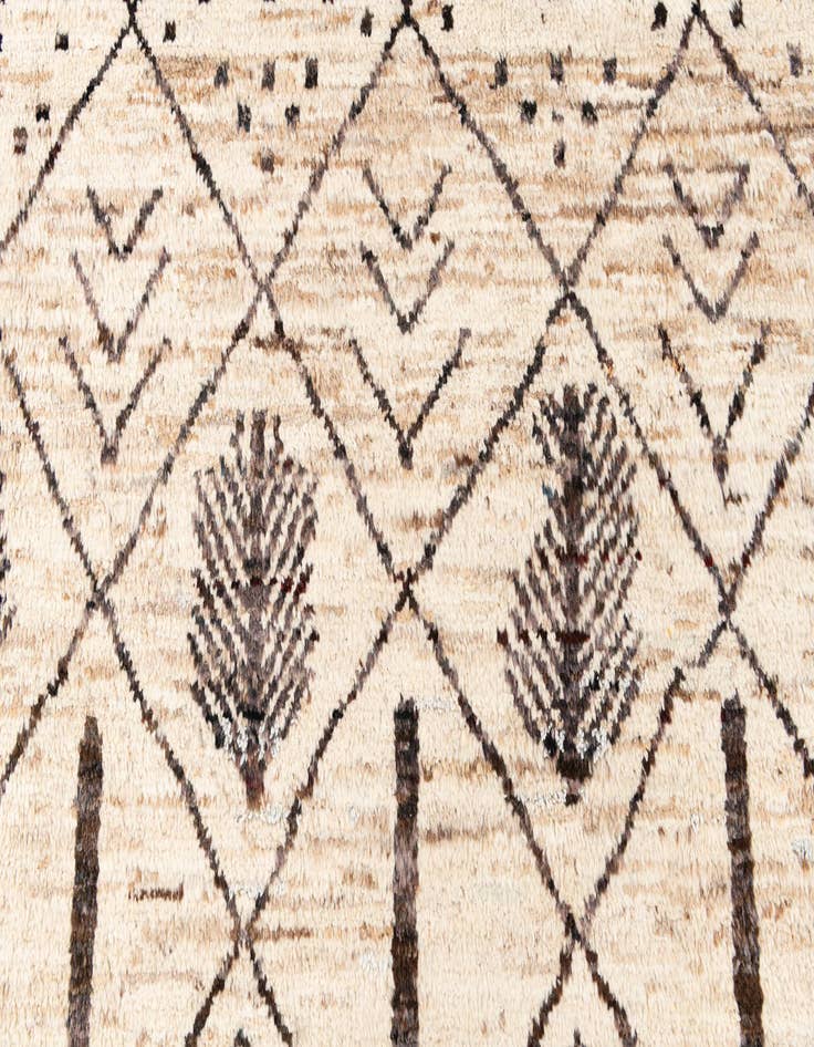 Detail image of 8' 6 x 9' 5  Hand Knotted Moroccan Wool Rug