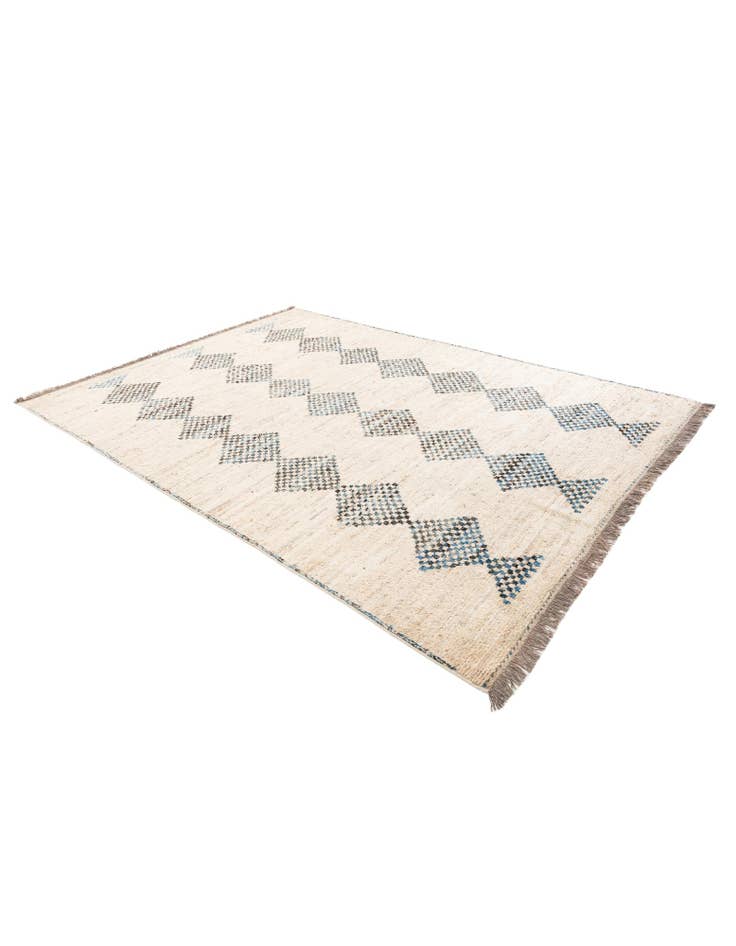 Detail image of 7' x 9' 7 Hand Knotted Moroccan Wool Rug