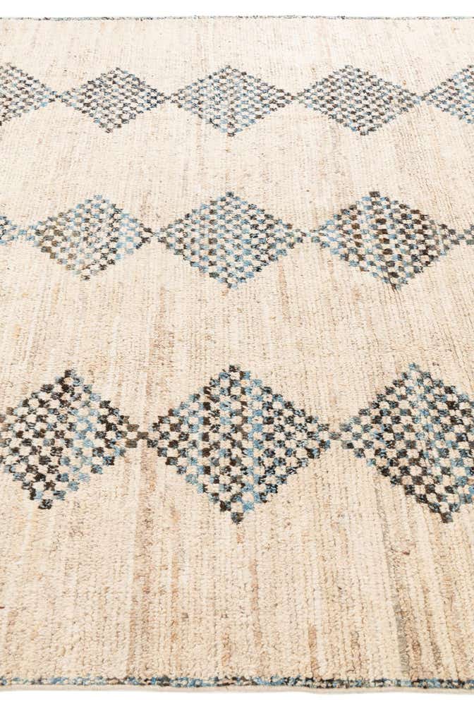 7' x 9' 7 Hand Knotted Moroccan Wool Rug