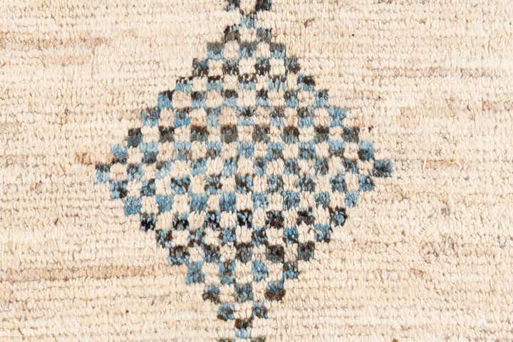 7' x 9' 7 Hand Knotted Moroccan Wool Rug