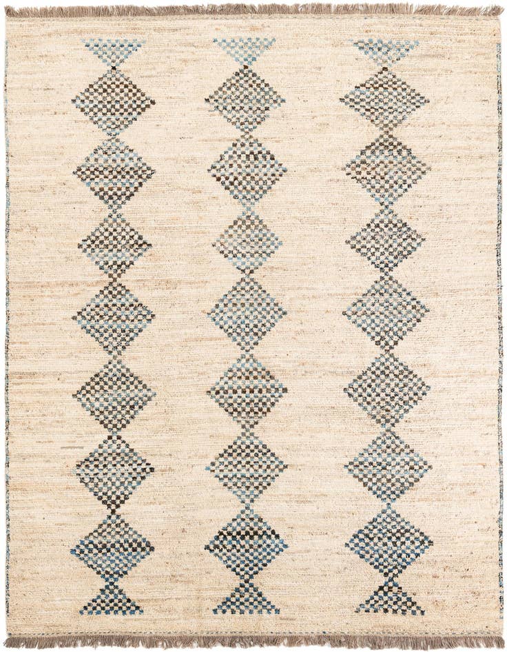 Detail image of 7' x 9' 7 Hand Knotted Moroccan Wool Rug