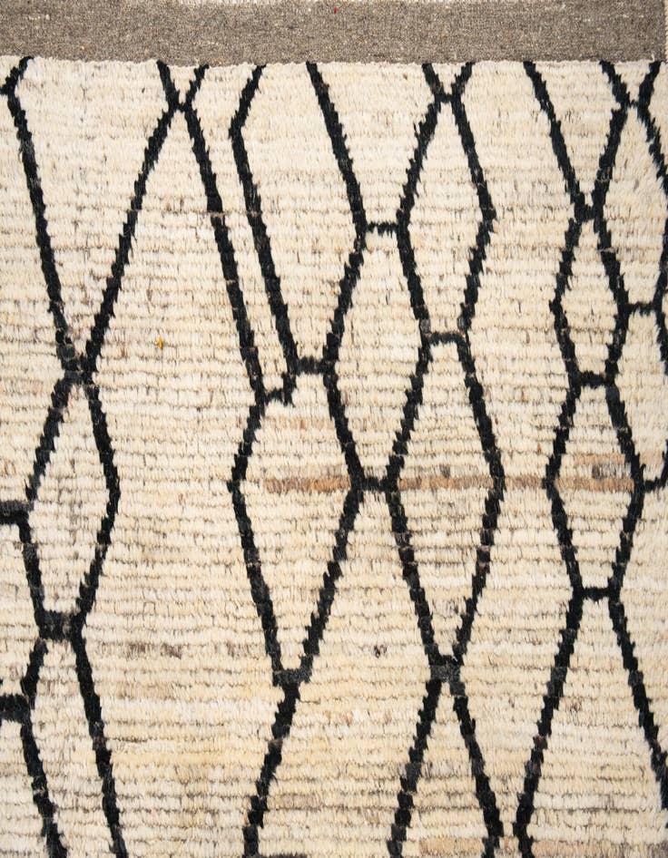 Detail image of 12' 7 x 15' 7  Hand Knotted Moroccan Wool Rug
