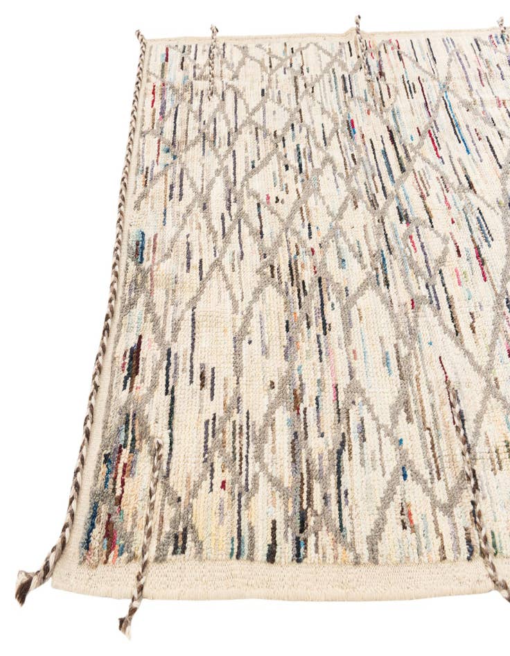 Detail image of 5' 2 x 8' 3  Hand Knotted Moroccan Wool Rug