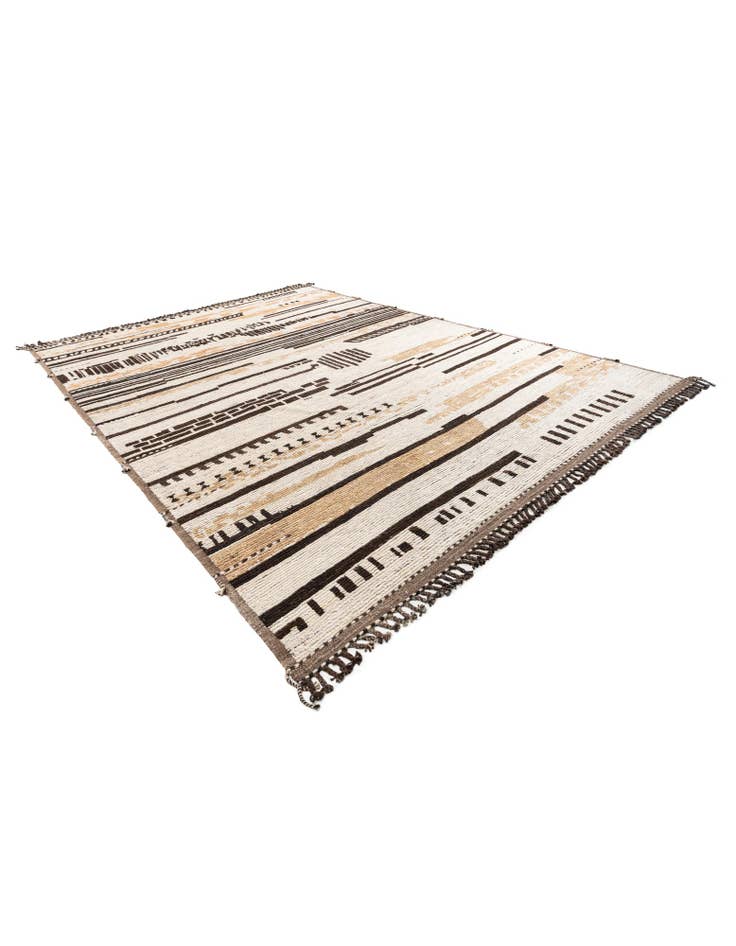 Detail image of 10' 2 x 13' 10 Hand Knotted Moroccan Wool Rug