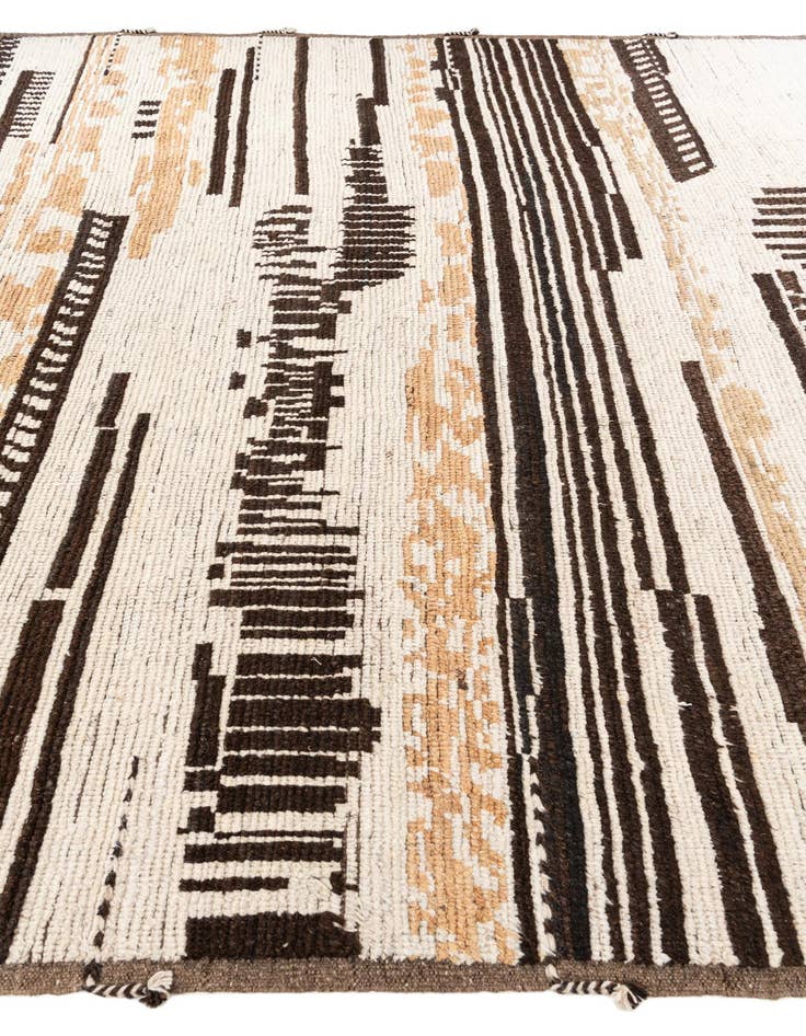 Detail image of 10' 2 x 13' 10 Hand Knotted Moroccan Wool Rug