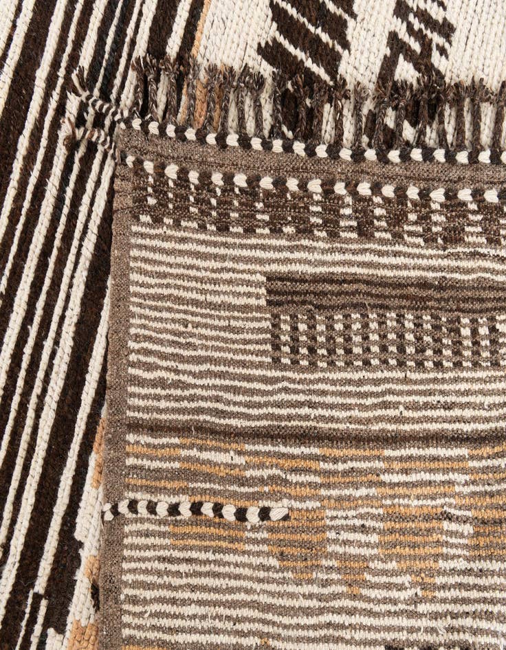 Detail image of 10' 2 x 13' 10 Hand Knotted Moroccan Wool Rug
