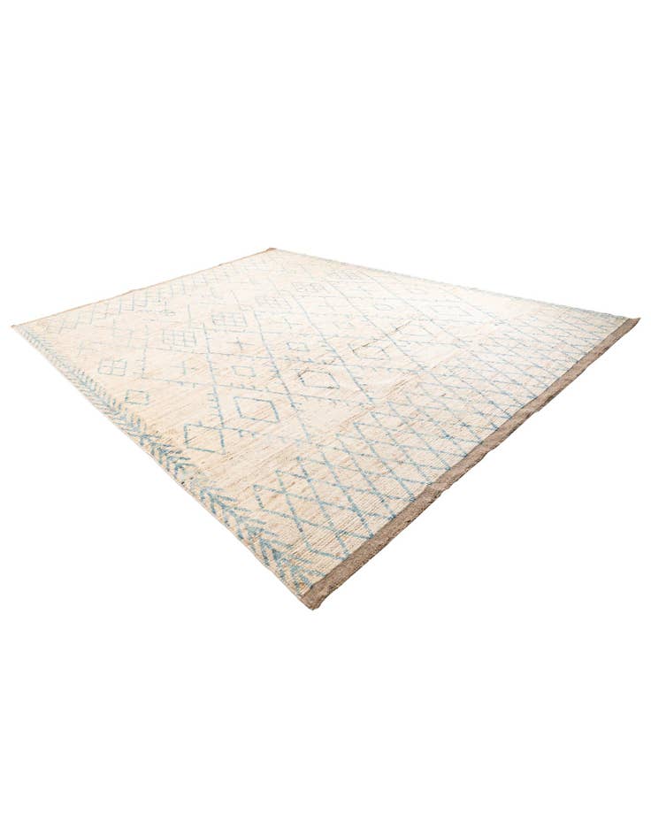 Detail image of 10' 4 x 13' 10  Hand Knotted Moroccan Wool Rug