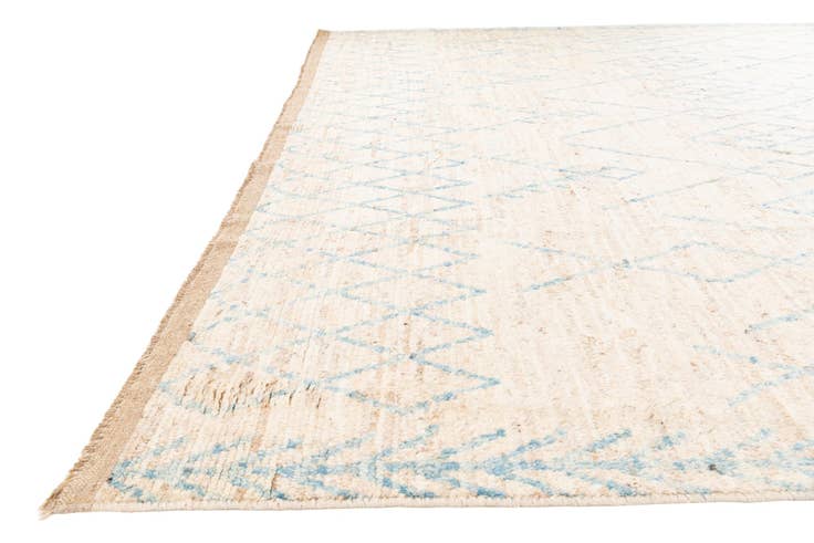 Detail image of 10' 4 x 13' 10 Hand Knotted Moroccan Wool Rug