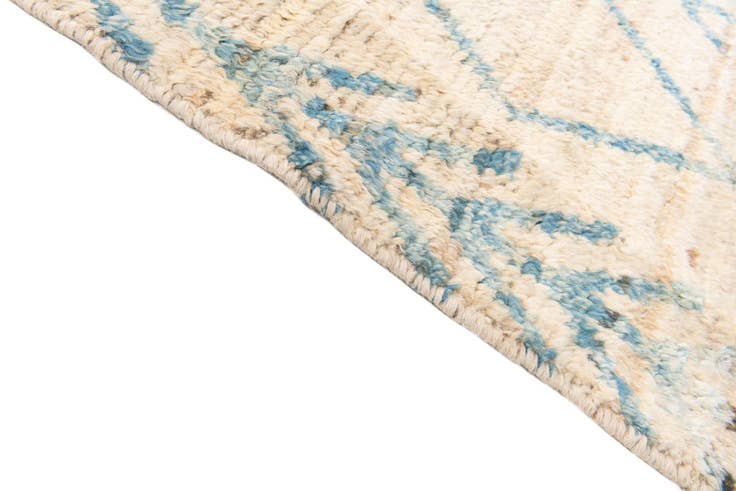 Detail image of 10' 4 x 13' 10 Hand Knotted Moroccan Wool Rug