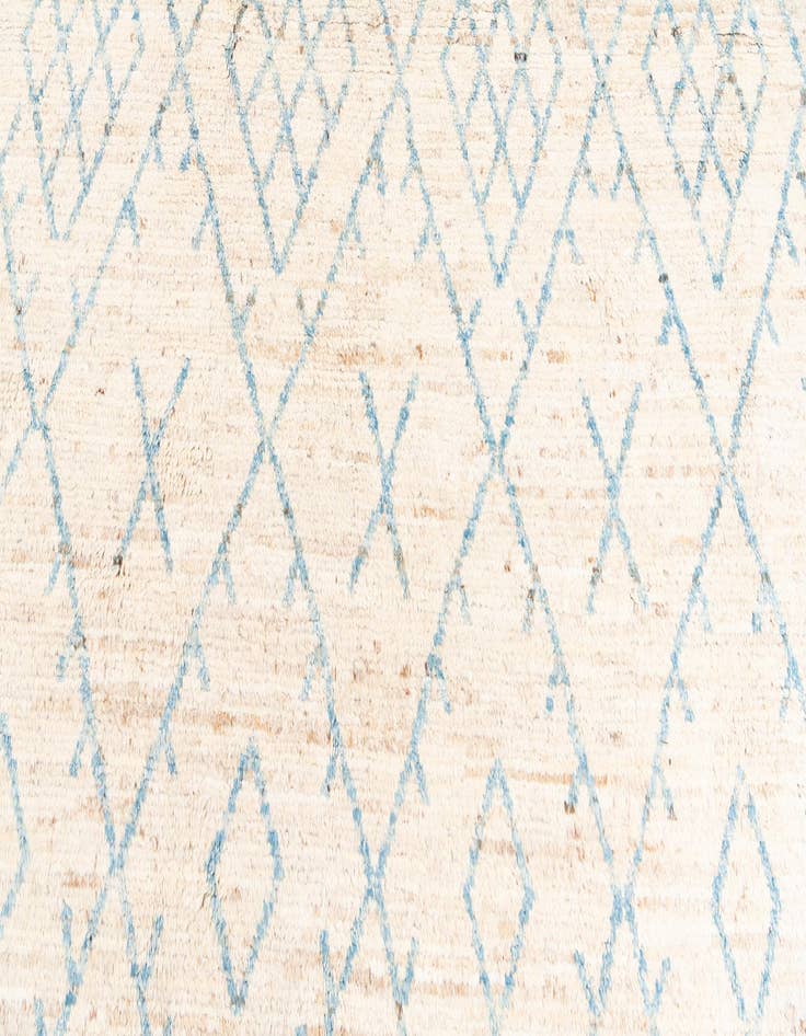 Detail image of 10' 4 x 13' 10  Hand Knotted Moroccan Wool Rug