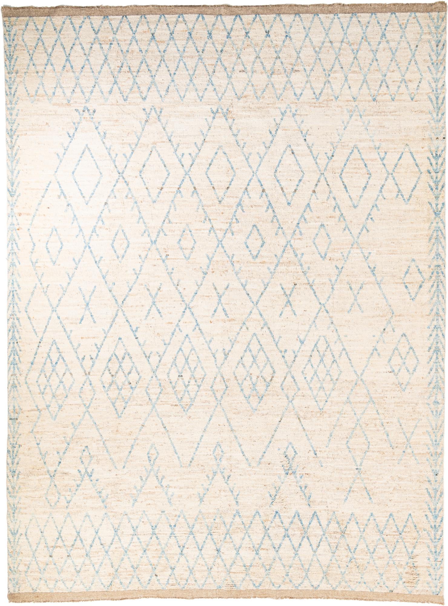 10' 4 x 13' 10 Hand Knotted Moroccan Wool Rug
