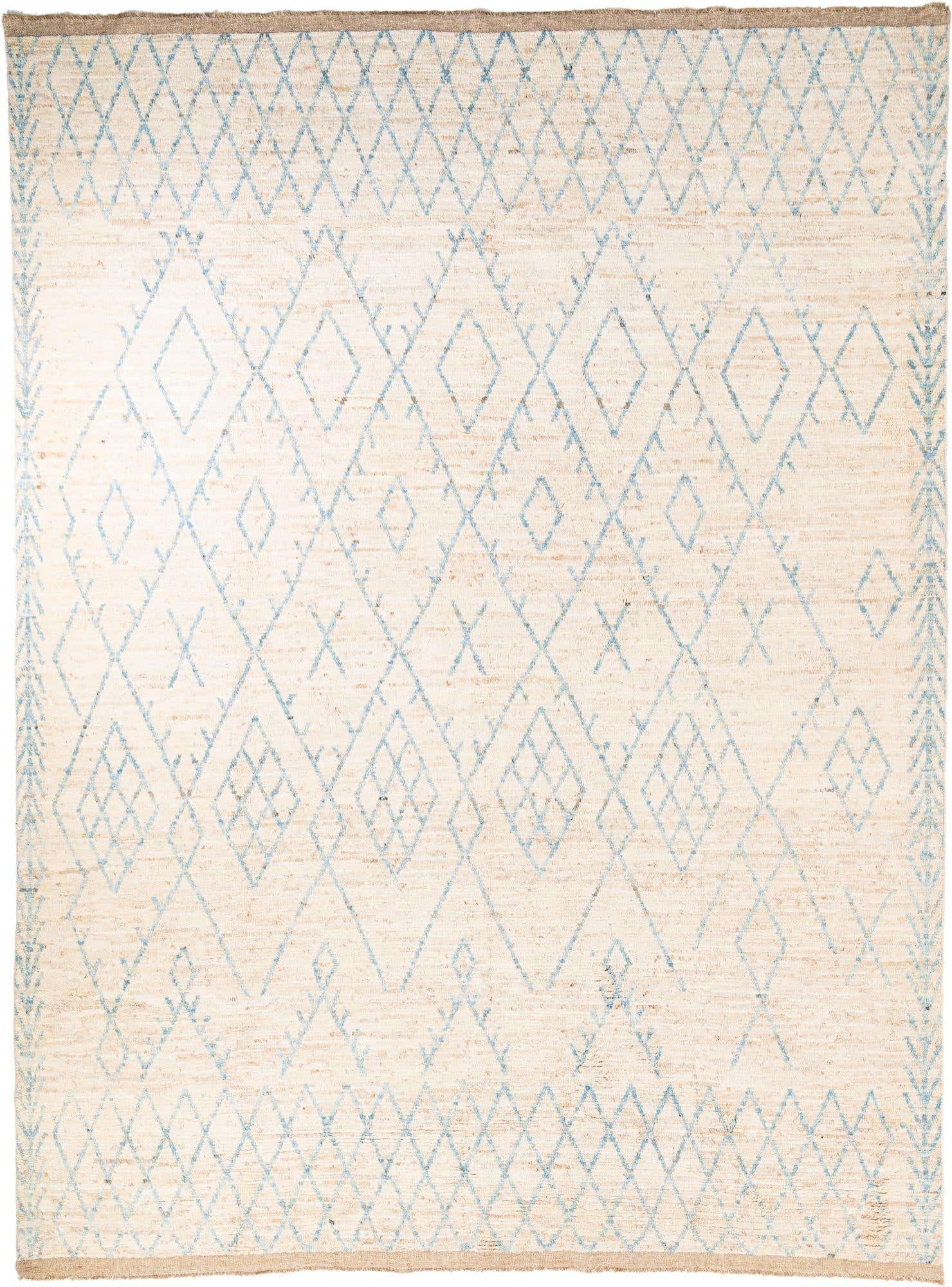 10' 4 x 13' 10 Hand Knotted Moroccan Wool Rug