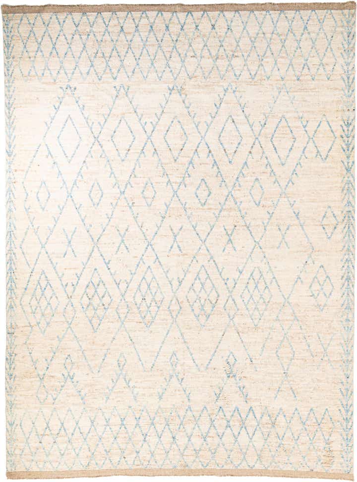 10' 4 x 13' 10 Hand Knotted Moroccan Wool Rug