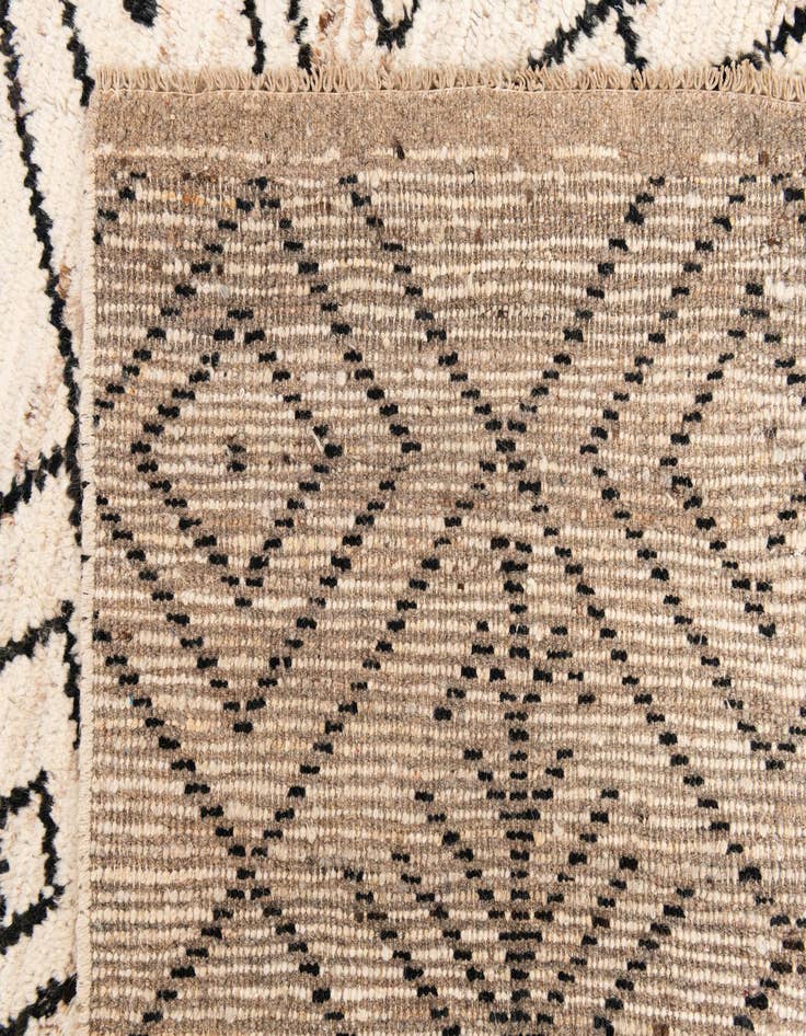 Detail image of 10' 5 x 13' 7  Hand Knotted Moroccan Wool Rug