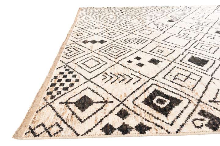 10' 5 x 13' 7 Hand Knotted Moroccan Wool Rug