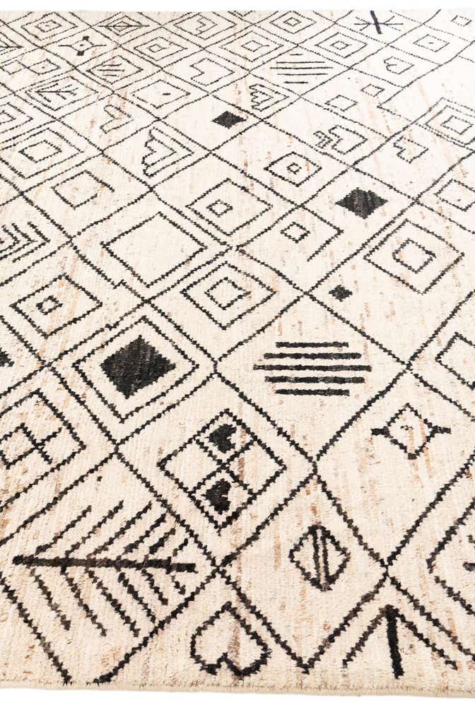 10' 5 x 13' 7 Hand Knotted Moroccan Wool Rug