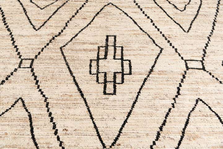 10' 4 x 13' 10 Hand Knotted Moroccan Wool Rug