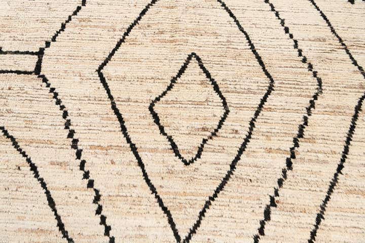 10' 4 x 13' 10 Hand Knotted Moroccan Wool Rug