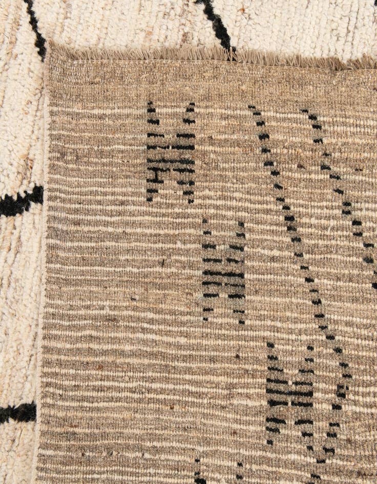 Detail image of 10' 4 x 13' 10  Hand Knotted Moroccan Wool Rug