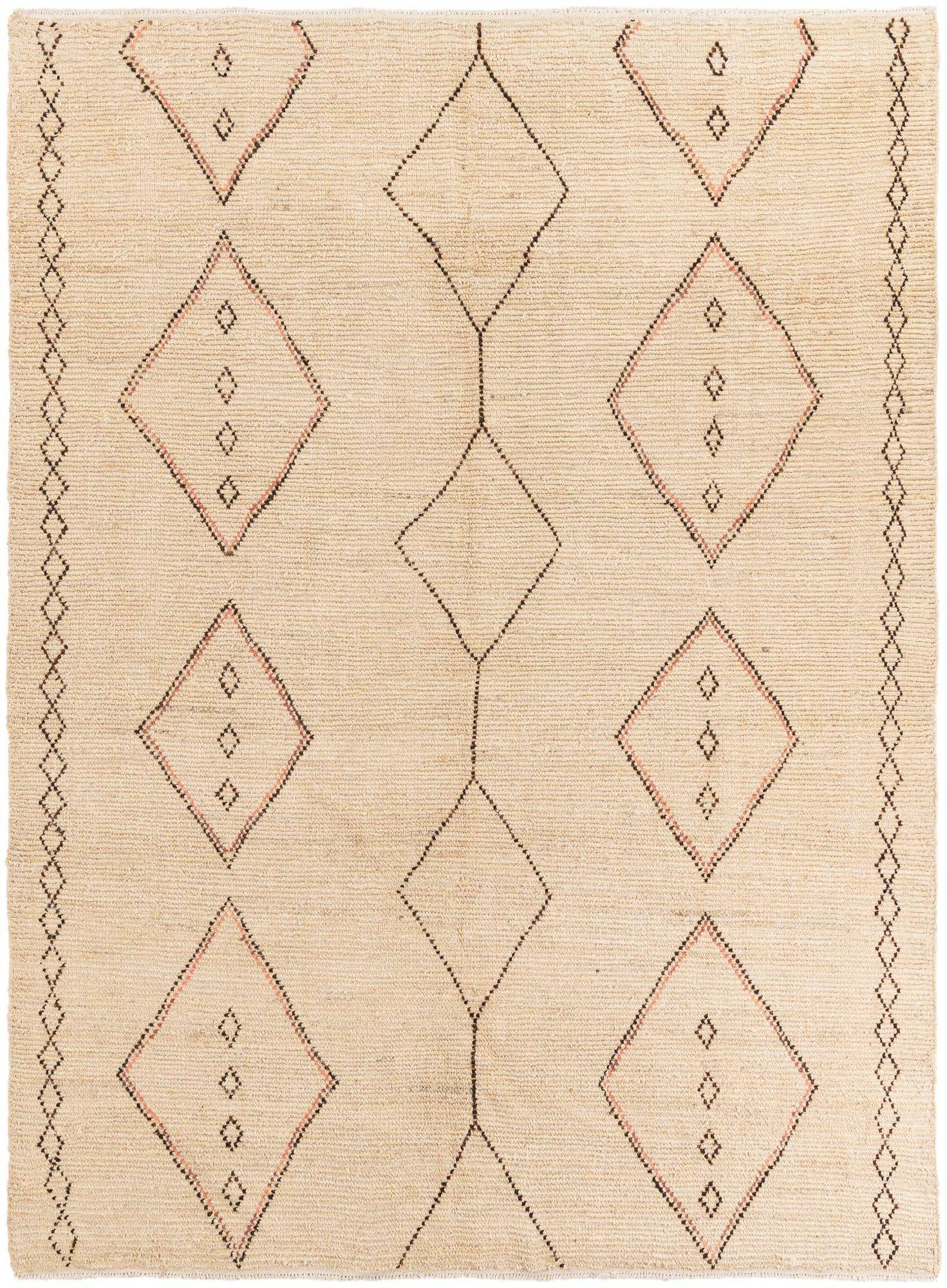 7' 10 x 10' 5 Hand Knotted Moroccan Wool Rug