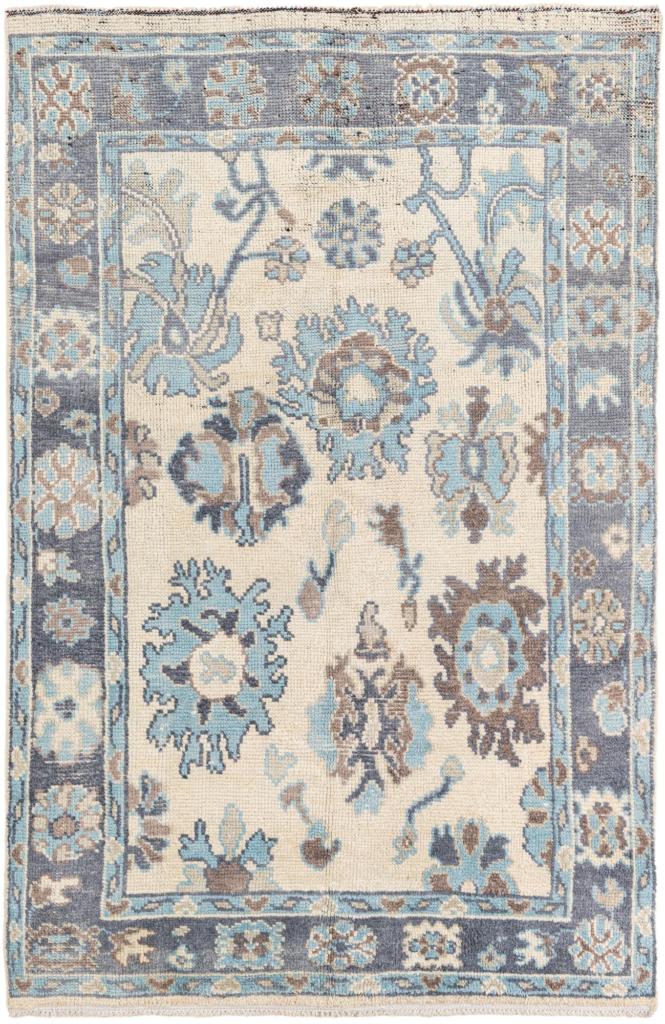 6' x 9' 2 Hand Knotted Moroccan Wool Rug