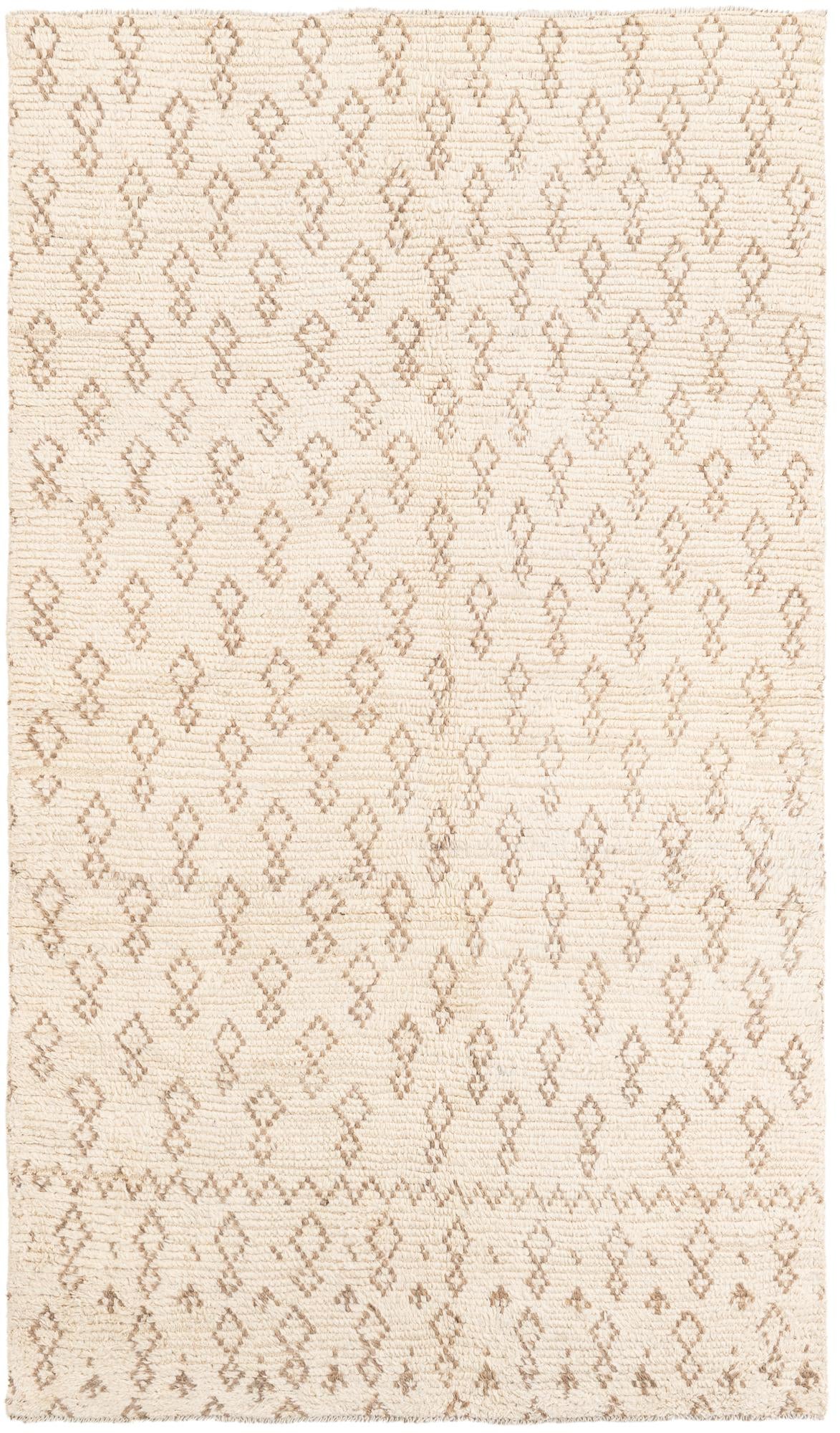 5' x 8' 9 Hand Knotted Moroccan Wool Rug