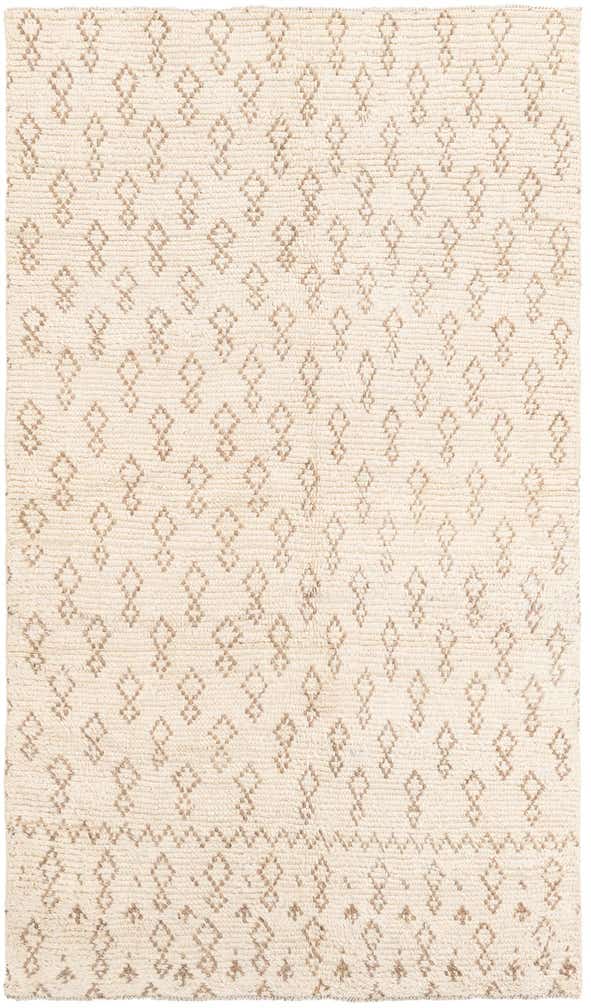 5' x 8' 9 Hand Knotted Moroccan Wool Rug