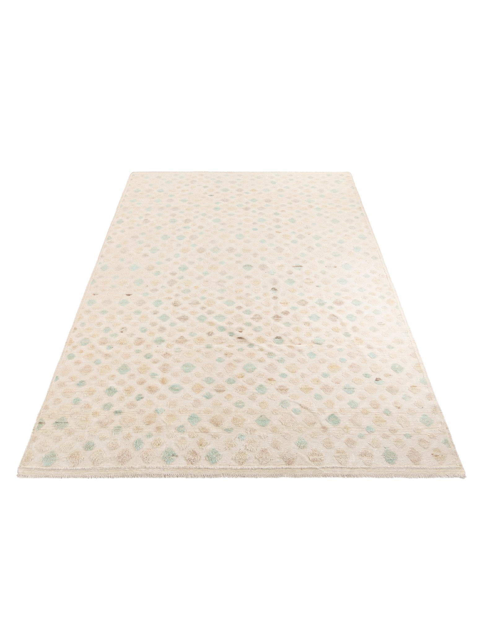 9' x 12' 6 Hand Knotted Moroccan Wool Rug