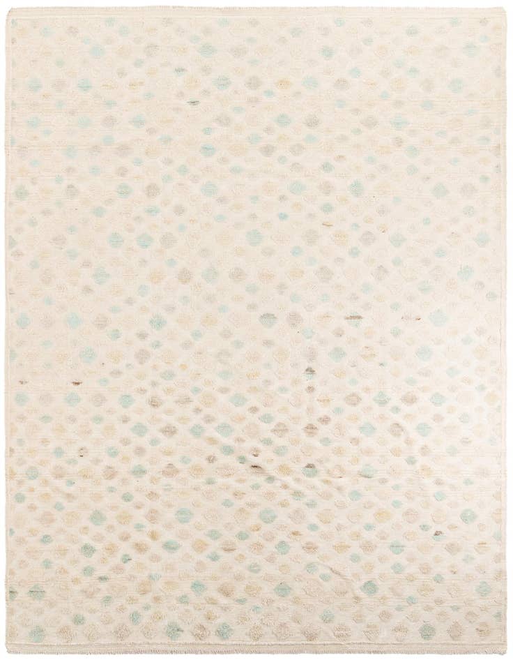 Detail image of 9' x 12' 6 Hand Knotted Moroccan Wool Rug