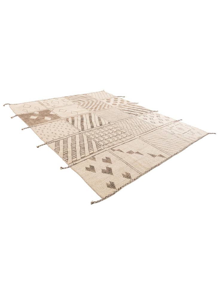 Detail image of 8' 5 x 10' 2  Hand Knotted Moroccan Wool Rug