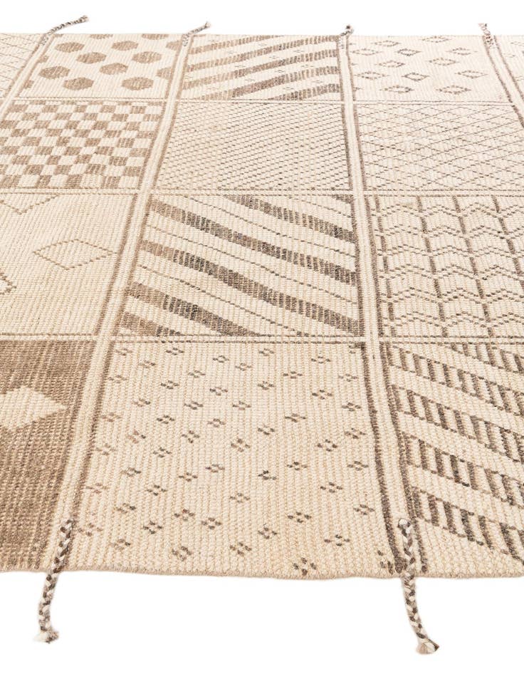 Detail image of 8' 5 x 10' 2  Hand Knotted Moroccan Wool Rug