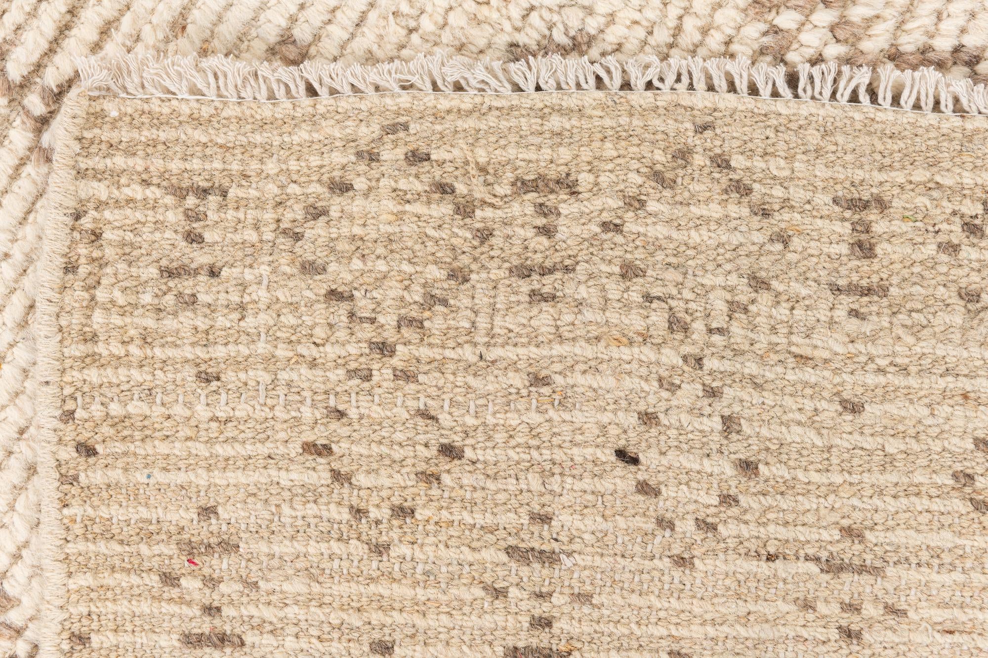 5' x 8' 9 Hand Knotted Moroccan Wool Rug