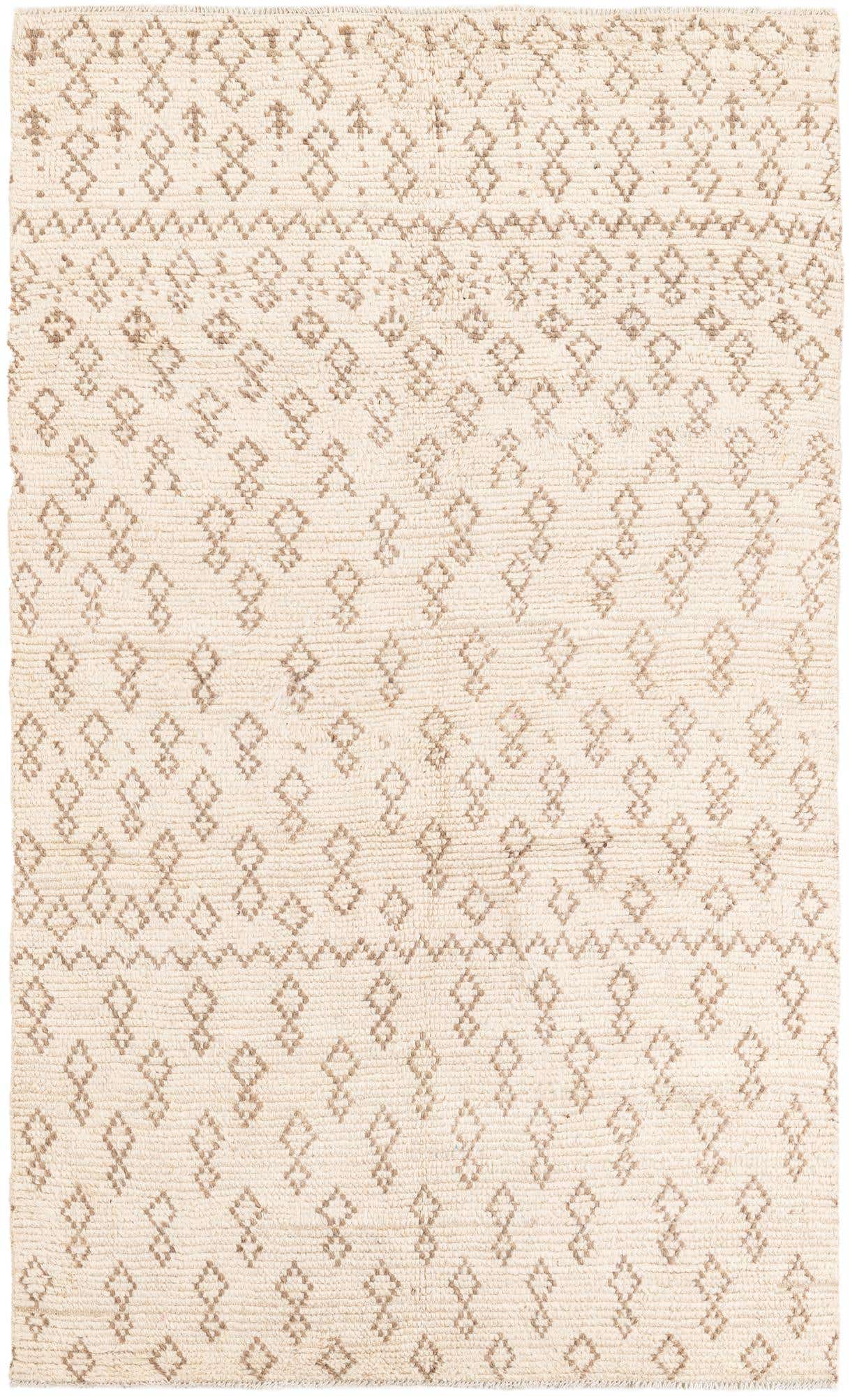 5' x 8' 9 Hand Knotted Moroccan Wool Rug