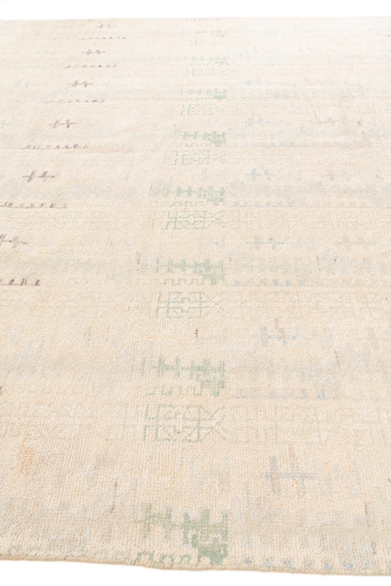 280cm x 360cm anudado a mano marroquí Alfombra Lana