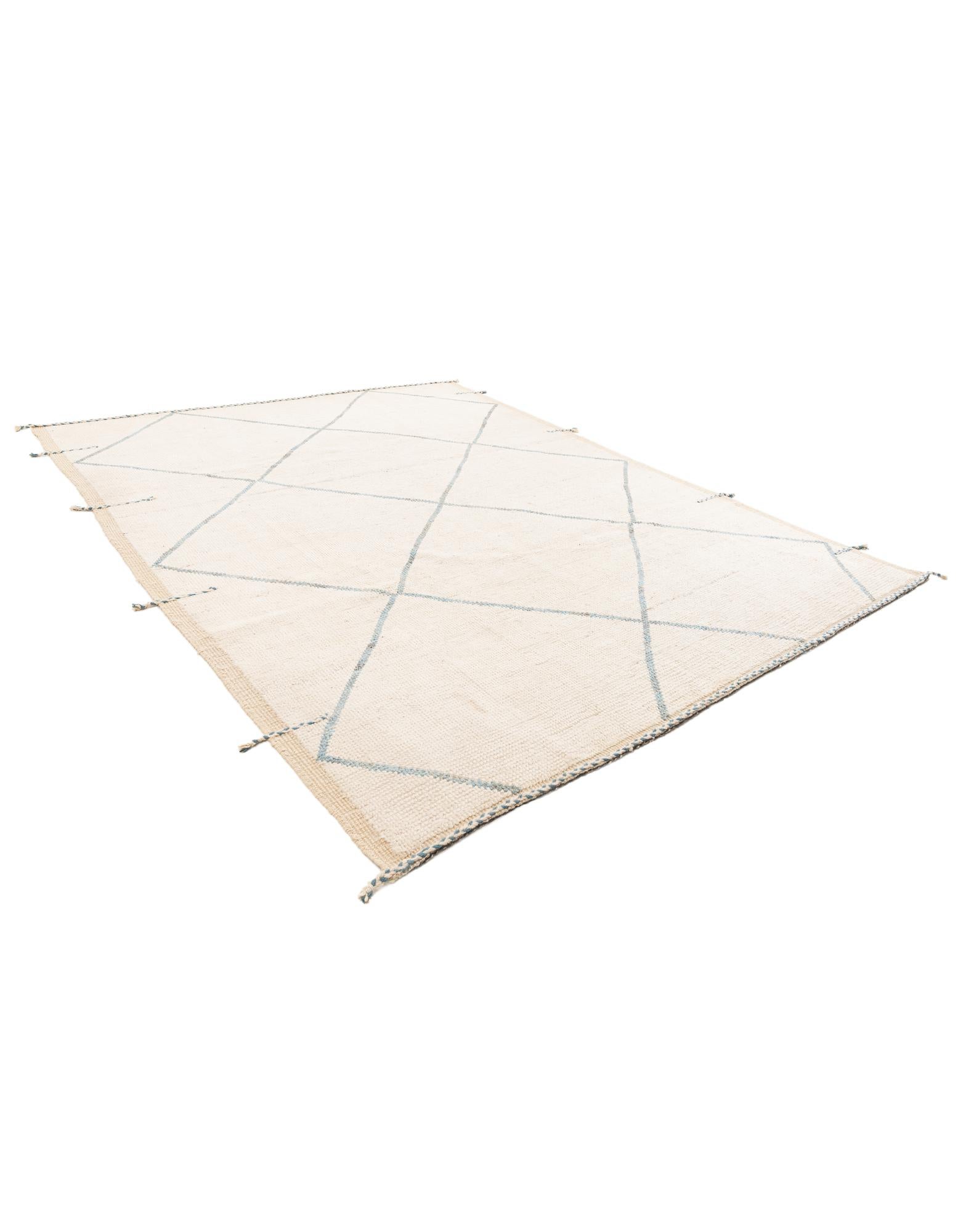 8' x 10' 1 Hand Knotted Moroccan Wool Rug