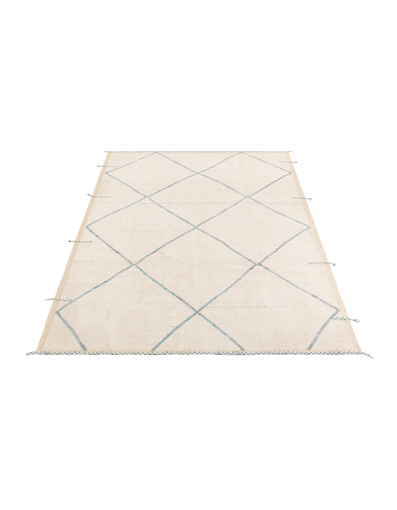 8' x 10' 1 Hand Knotted Moroccan Wool Rug