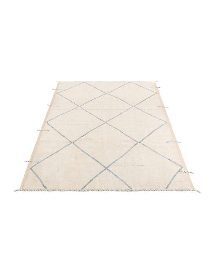 8' x 10' 1 Hand Knotted Moroccan Wool Rug