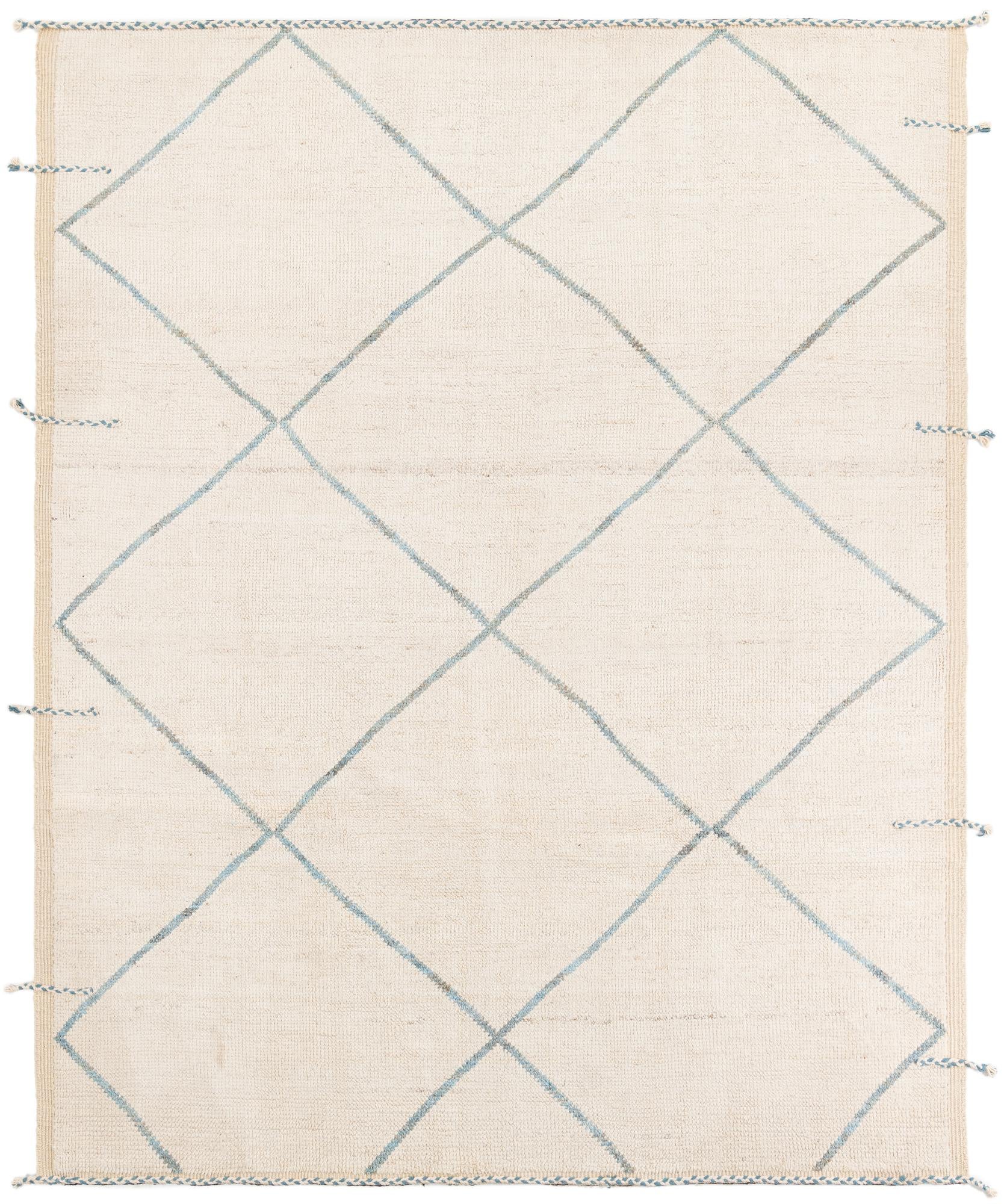 8' x 10' 1 Hand Knotted Moroccan Wool Rug