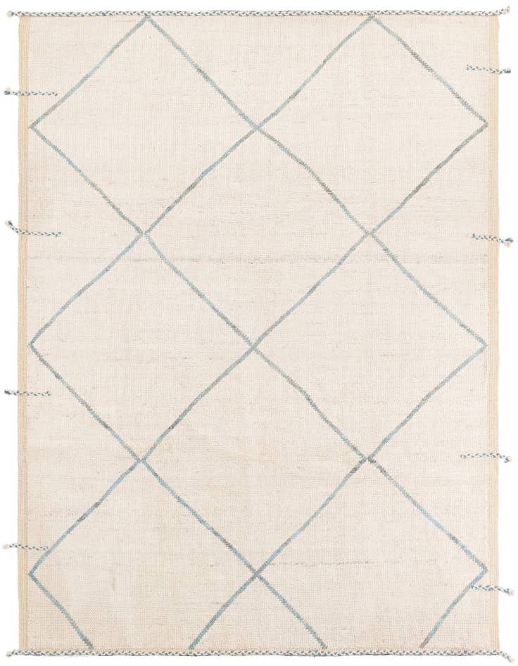 Detail image of 8' x 10' 1 Hand Knotted Moroccan Wool Rug