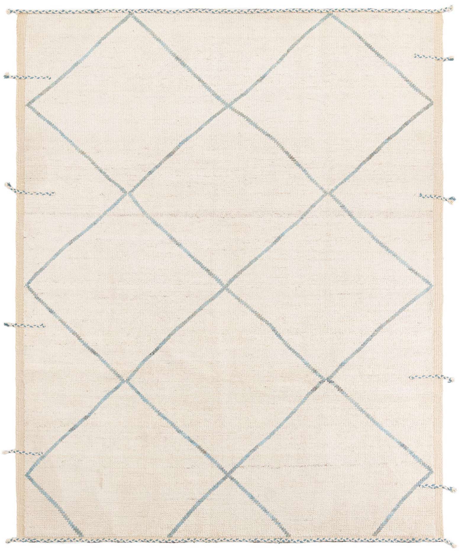 8' x 10' 1 Hand Knotted Moroccan Wool Rug