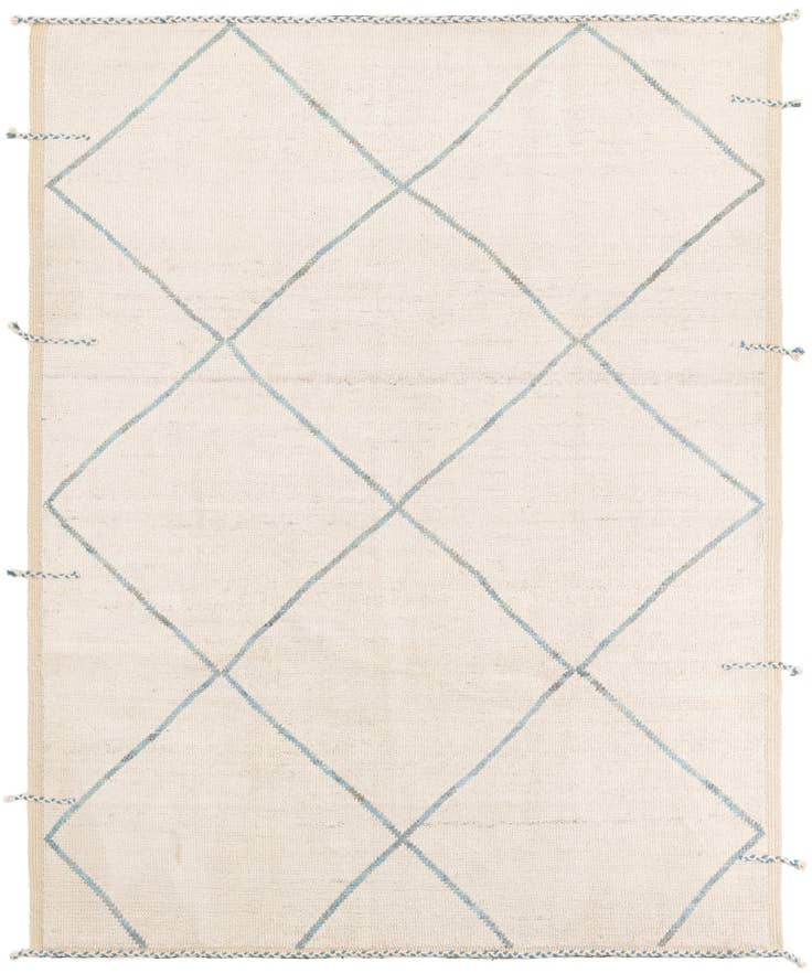 Detail image of 8' x 10' 1 Hand Knotted Moroccan Wool Rug