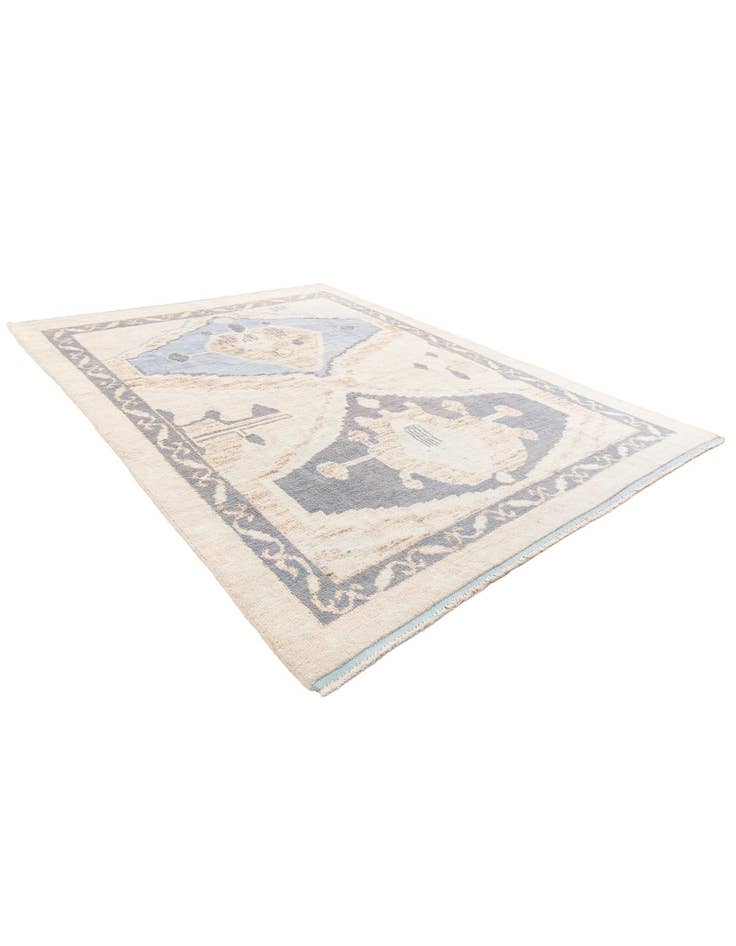 Detail image of 7' 6 x 10' 2 Hand Knotted Moroccan Wool Rug