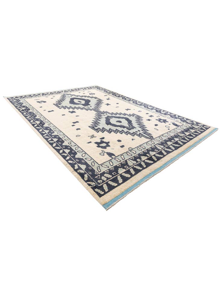 Detail image of 8' 9 x 12' 4 Hand Knotted Moroccan Wool Rug