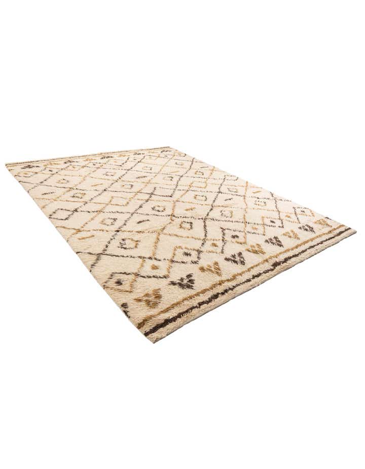 7' 10 x 10' 2 Hand Knotted Moroccan Wool Rug