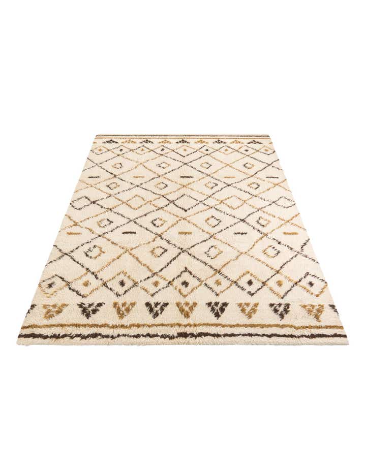 7' 10 x 10' 2 Hand Knotted Moroccan Wool Rug