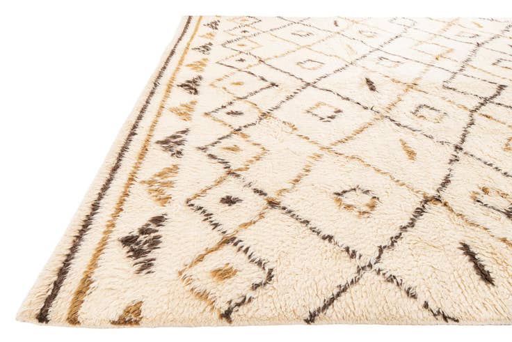 Detail image of 7' 10 x 10' 2 Hand Knotted Moroccan Wool Rug